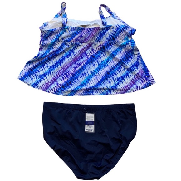 Swimsuits For All Plus Size Tankini 2 Piece - Picture 4 of 7